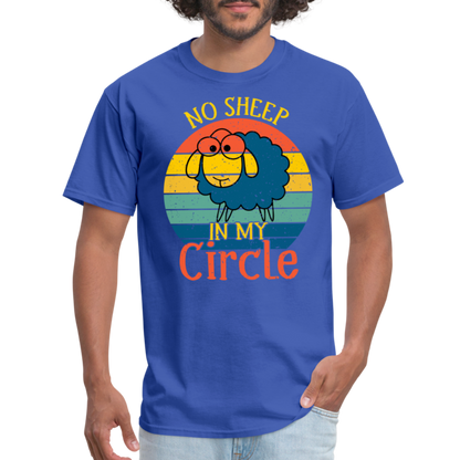 No Sheep In My Circle T-Shirt - royal blue