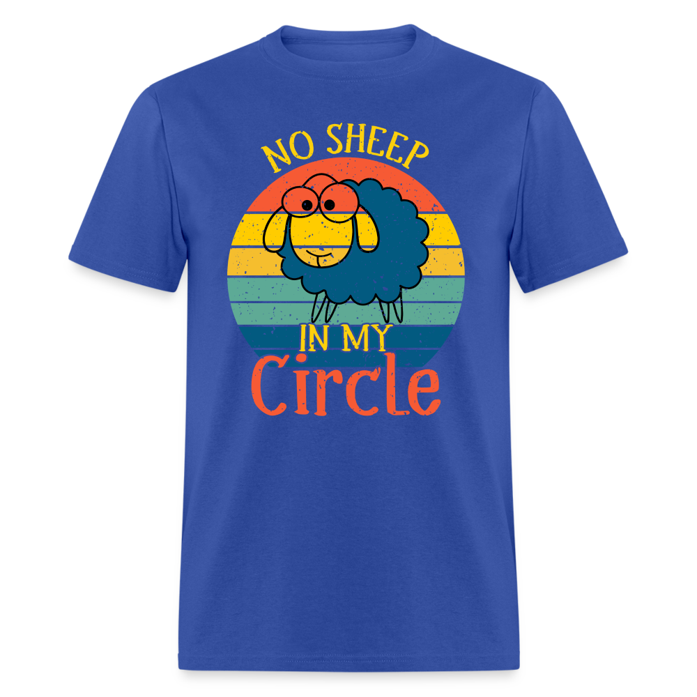 No Sheep In My Circle T-Shirt - royal blue