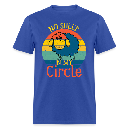 No Sheep In My Circle T-Shirt - royal blue