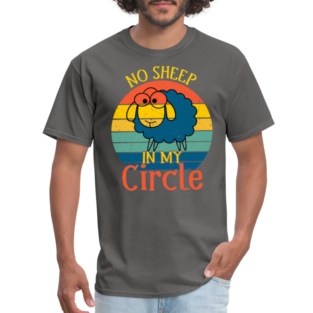 No Sheep In My Circle T-Shirt - charcoal