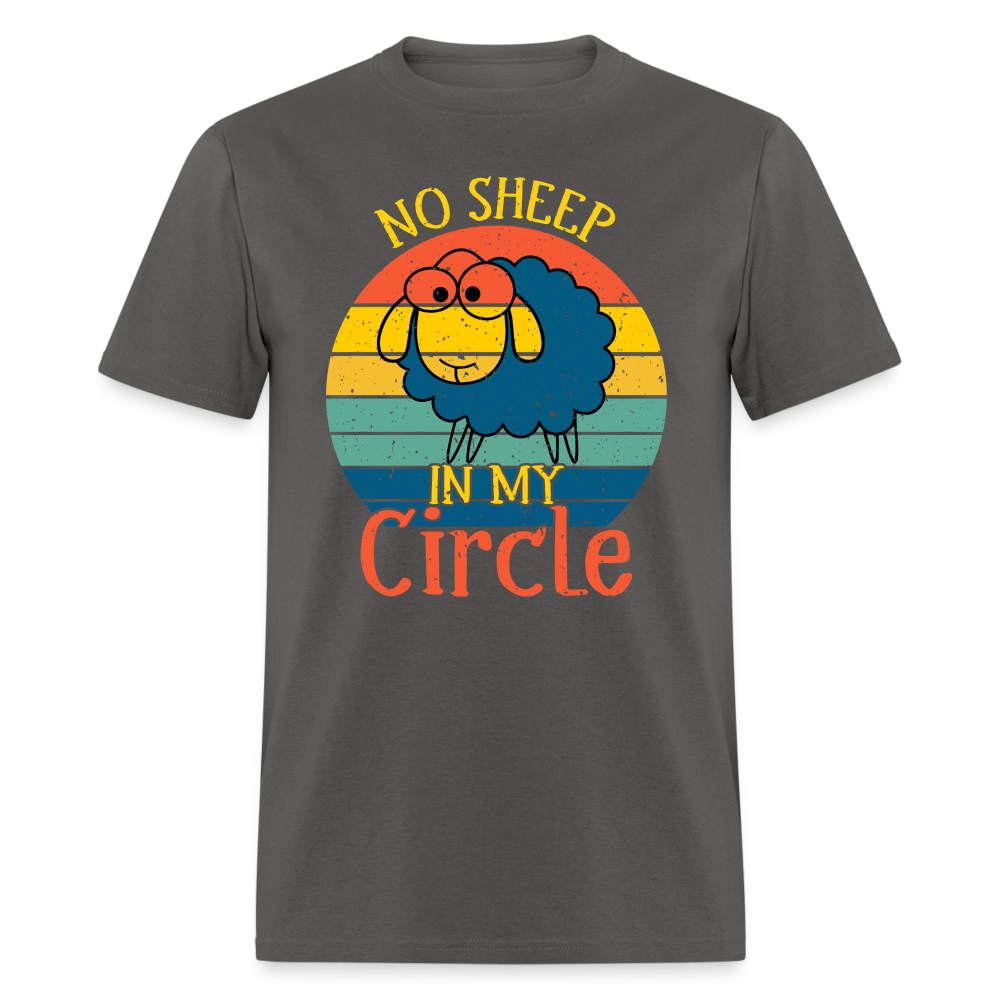 No Sheep In My Circle T-Shirt - charcoal