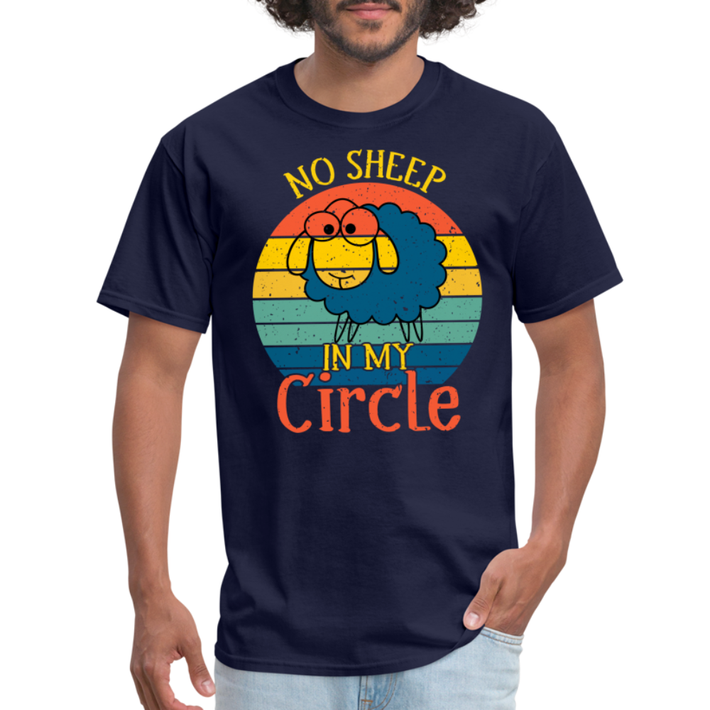 No Sheep In My Circle T-Shirt - navy