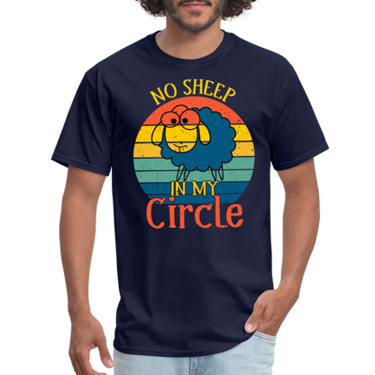 No Sheep In My Circle T-Shirt - navy