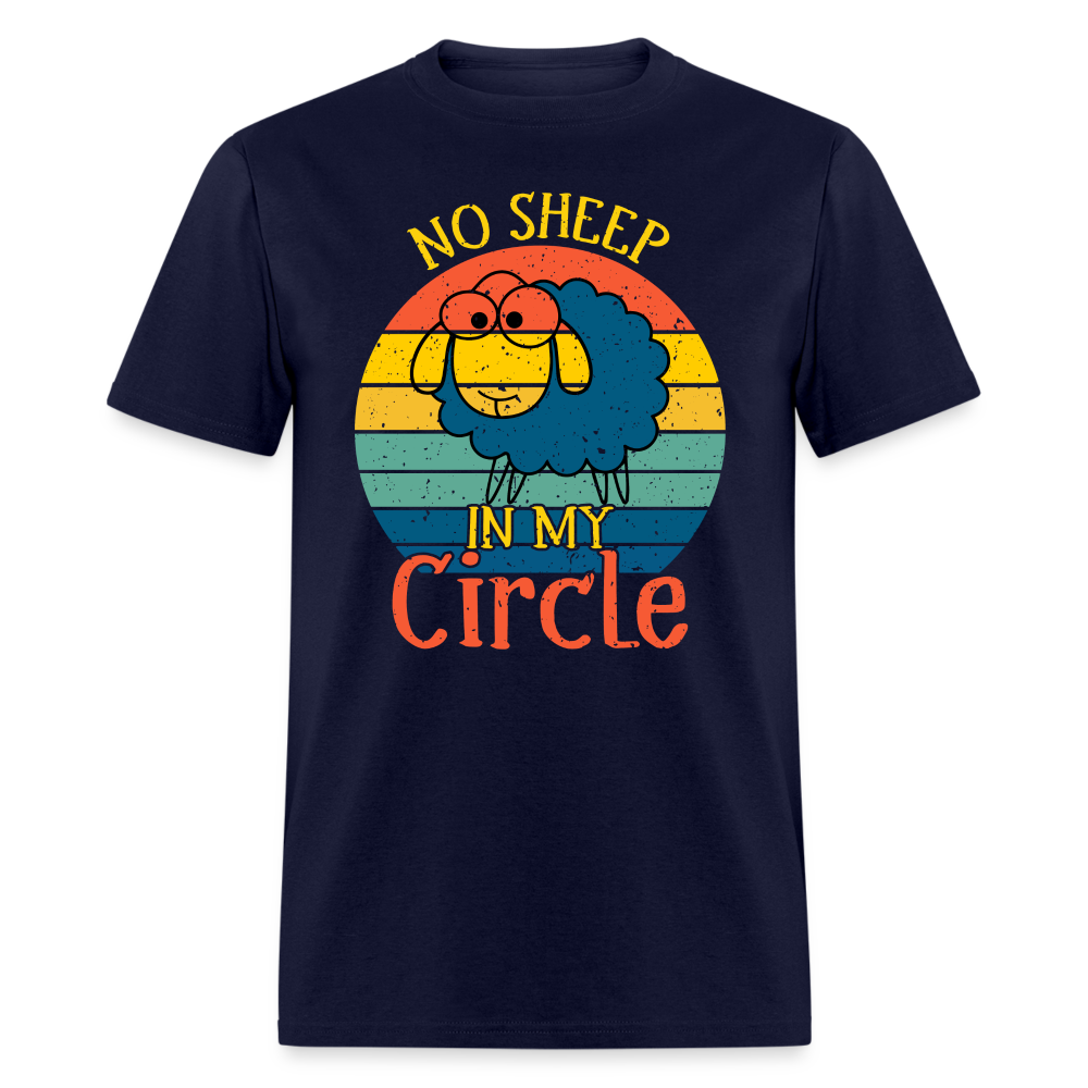 No Sheep In My Circle T-Shirt - navy