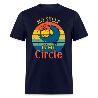 No Sheep In My Circle T-Shirt - navy