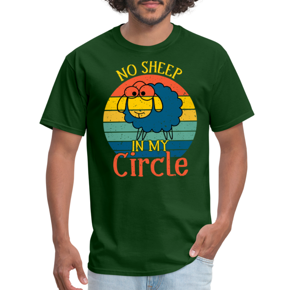 No Sheep In My Circle T-Shirt - forest green