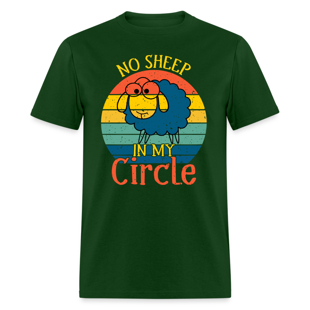 No Sheep In My Circle T-Shirt - forest green