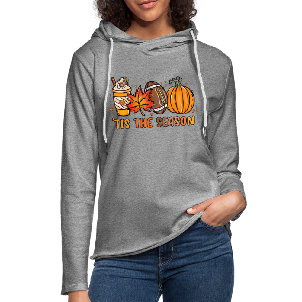 Tis The Season Lightweight Terry Hoodie - heather gray