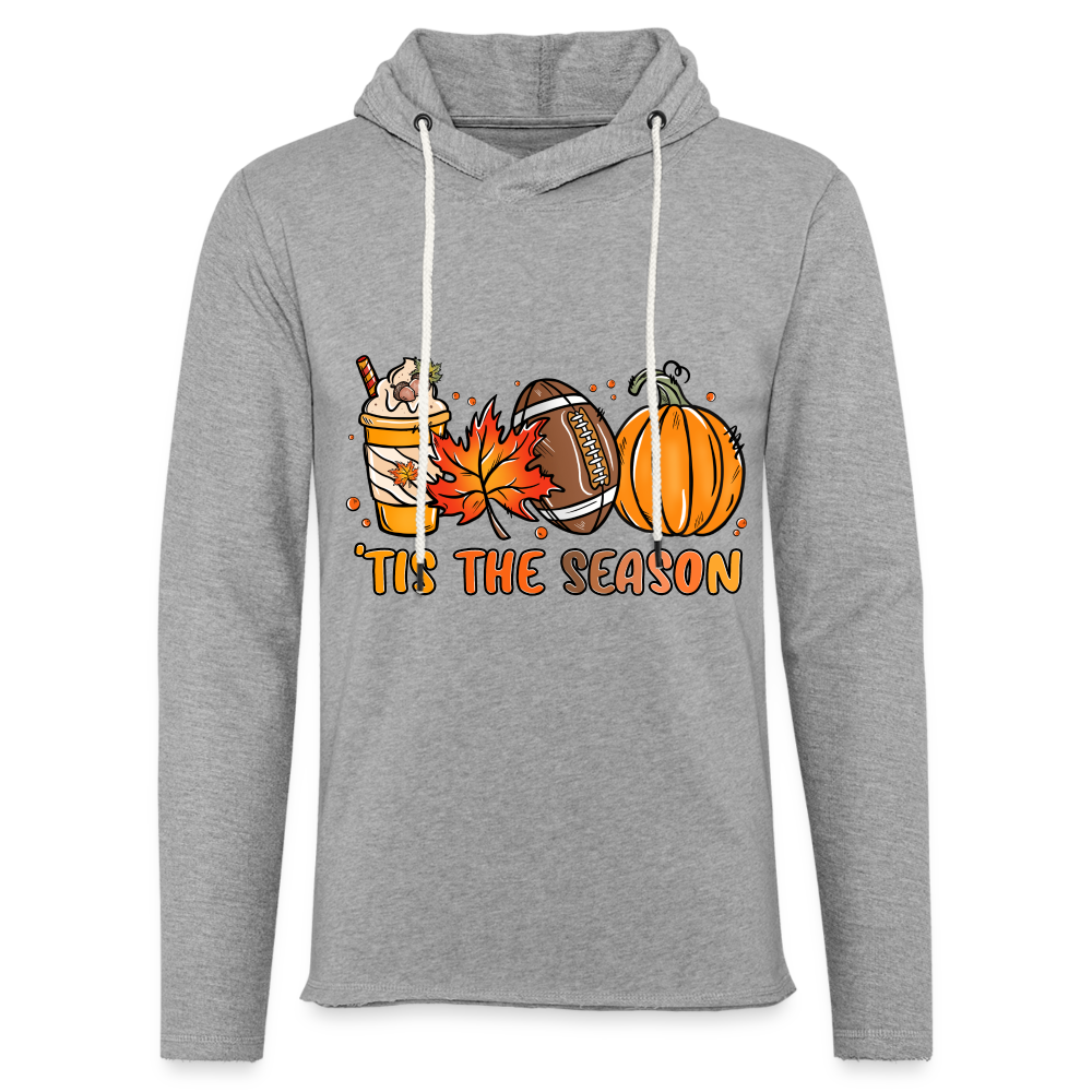 Tis The Season Lightweight Terry Hoodie - heather gray