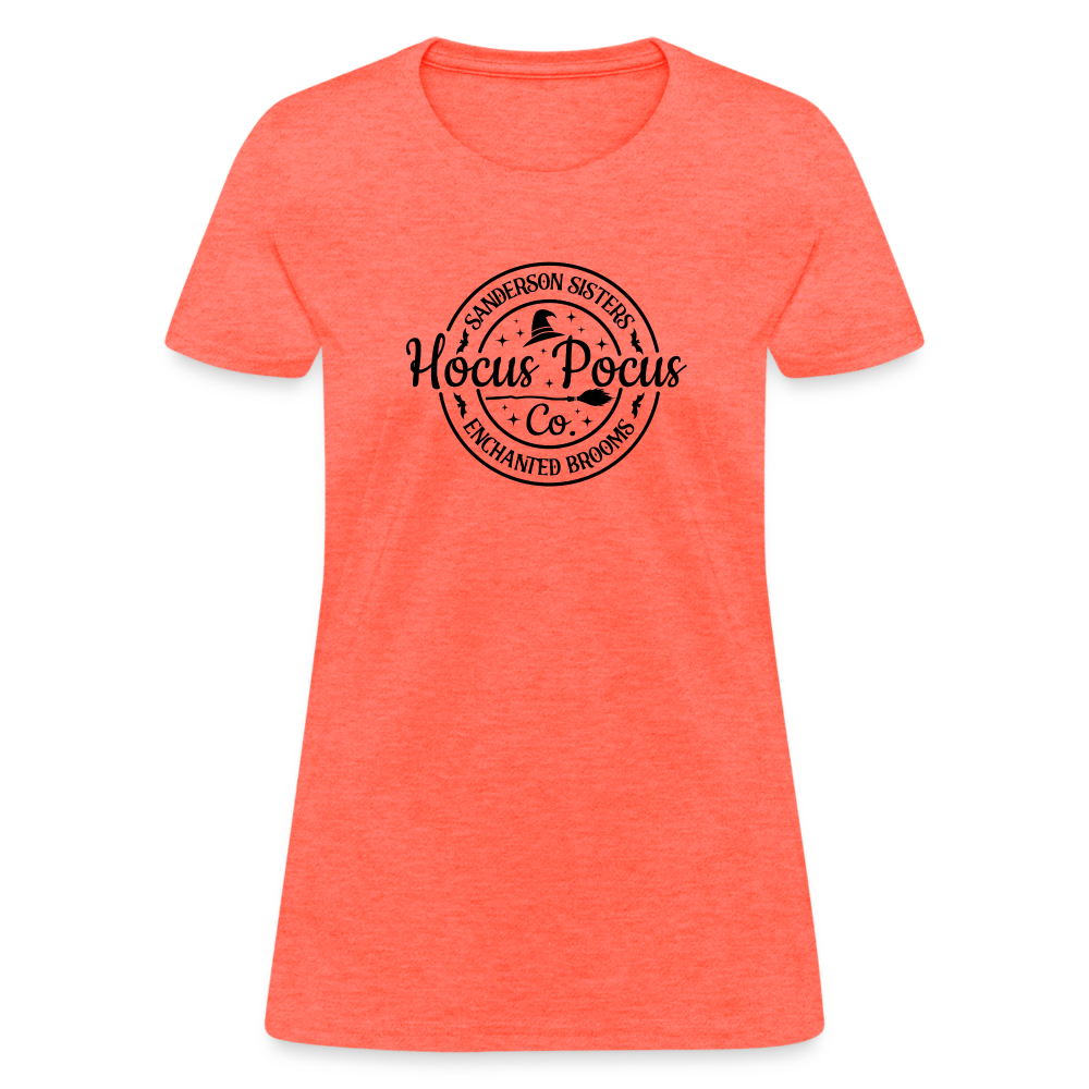 Sanderson Sisters Enchanted Brooms - Hocus Pocus Co Women's T-Shirt - heather coral