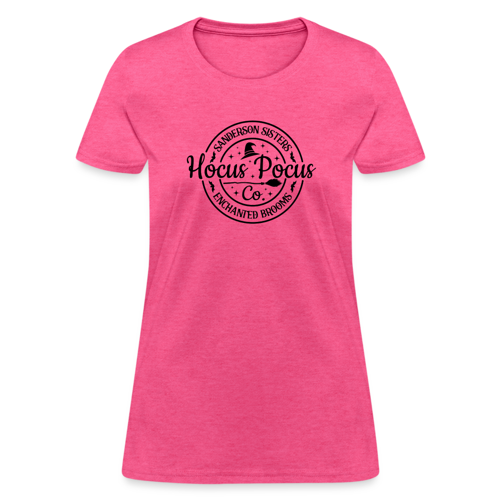 Sanderson Sisters Enchanted Brooms - Hocus Pocus Co Women's T-Shirt - heather pink