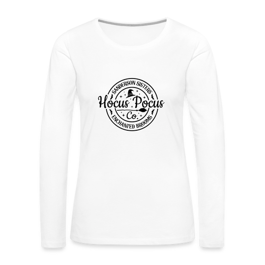 Sanderson Sisters Hocus Pocus Women's Premium Long Sleeve T-Shirt - white