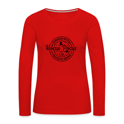 Sanderson Sisters Hocus Pocus Women's Premium Long Sleeve T-Shirt - red