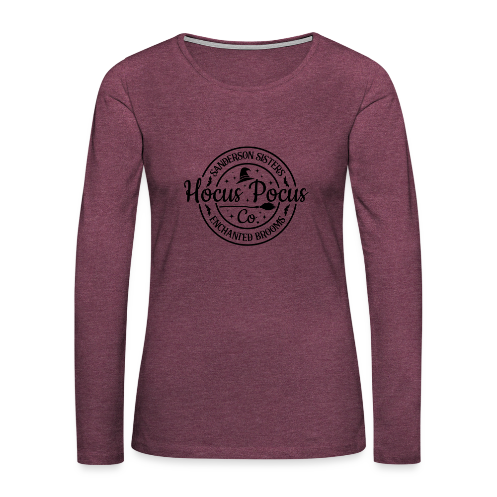 Sanderson Sisters Hocus Pocus Women's Premium Long Sleeve T-Shirt - heather burgundy