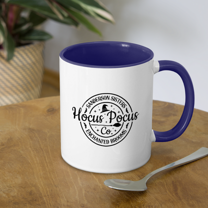 Sanderson Sisters Enchanted Brooms Hocus Pocus Coffee Mug - white/cobalt blue