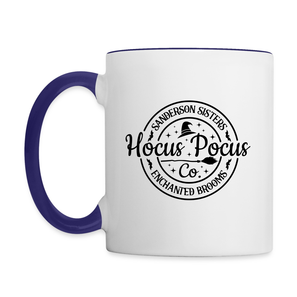 Sanderson Sisters Enchanted Brooms Hocus Pocus Coffee Mug - white/cobalt blue