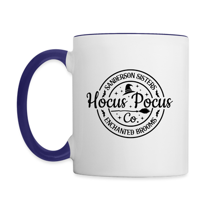 Sanderson Sisters Enchanted Brooms Hocus Pocus Coffee Mug - white/cobalt blue