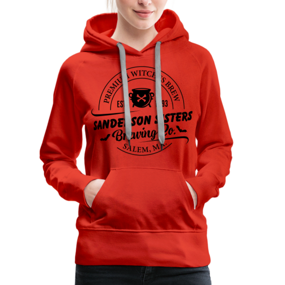 Sanderson Sisters Brewing Co : Women’s Premium Hoodie - red