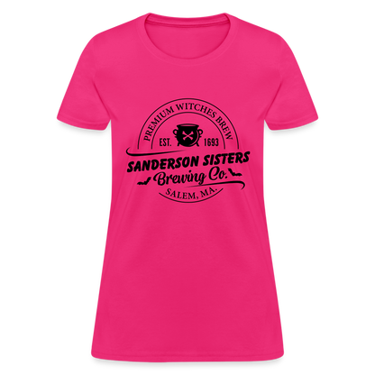 Sanderson Sisters Brewing : Women's T-Shirt - fuchsia