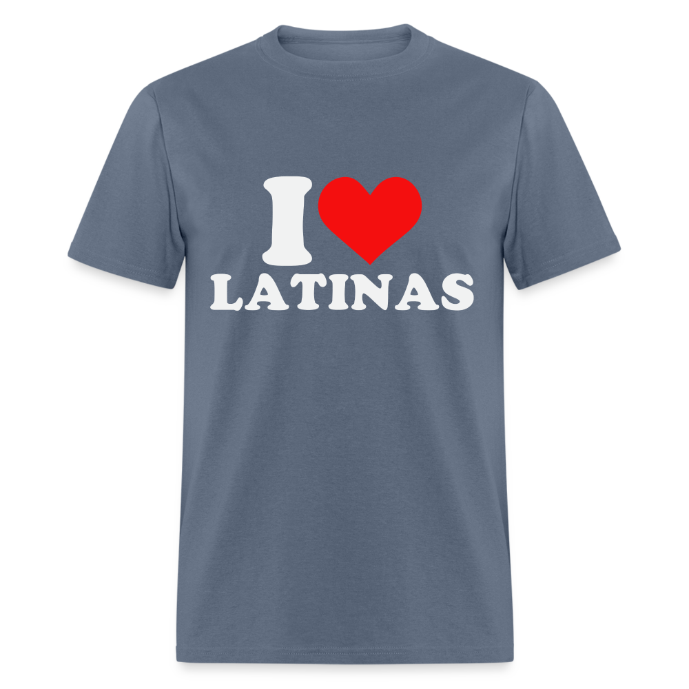 I Love Latinas T-Shirt (Heart) - denim