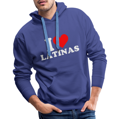 I Love Latinas : Men’s Premium Hoodie - royal blue