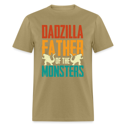 Dadzilla Father of the Monsters T-Shirt - khaki