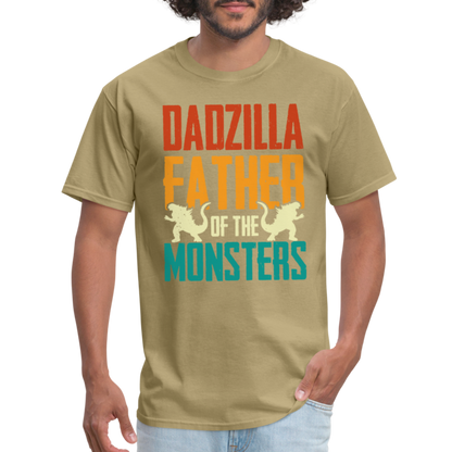 Dadzilla Father of the Monsters T-Shirt - khaki