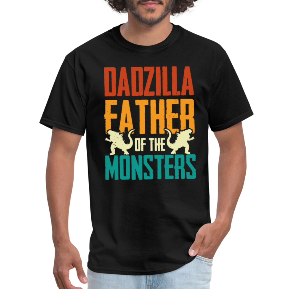 Dadzilla Father of the Monsters T-Shirt - black