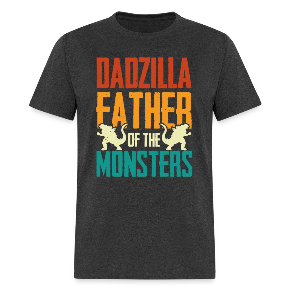 Dadzilla Father of the Monsters T-Shirt - heather black