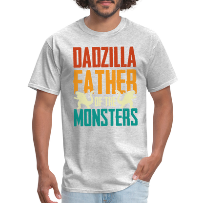 Dadzilla Father of the Monsters T-Shirt - heather gray