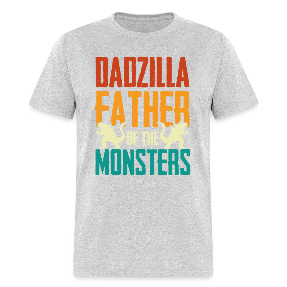 Dadzilla Father of the Monsters T-Shirt - heather gray