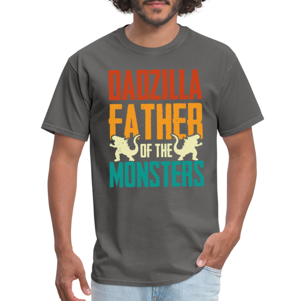 Dadzilla Father of the Monsters T-Shirt - charcoal