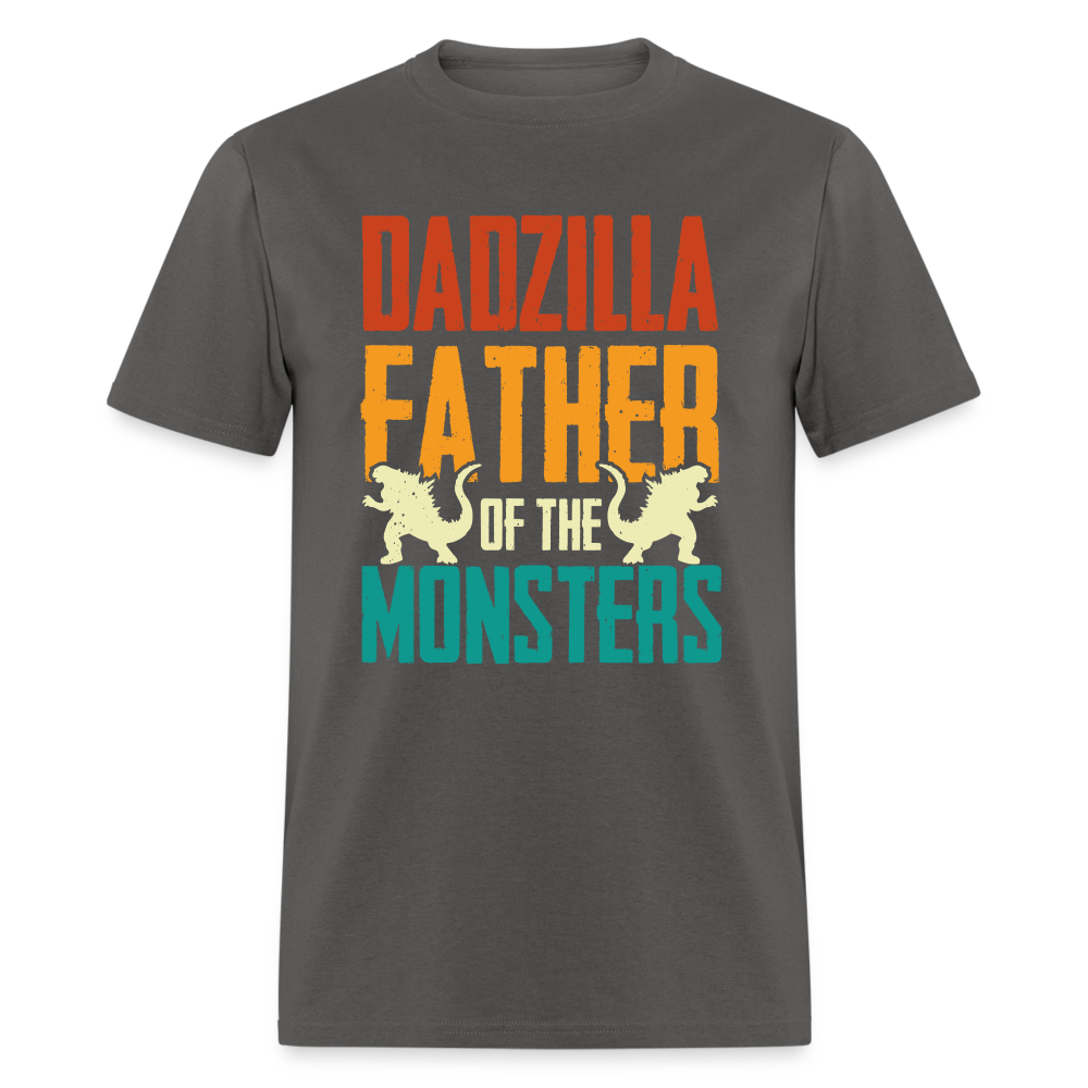 Dadzilla Father of the Monsters T-Shirt - charcoal