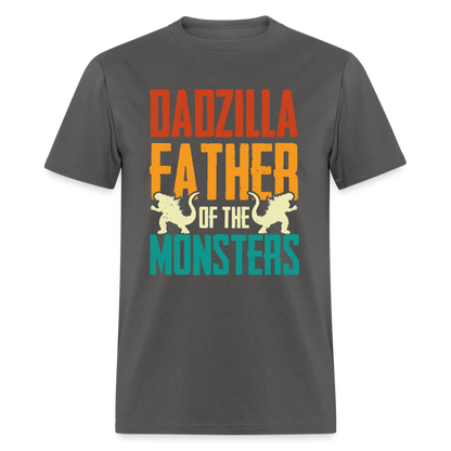 Dadzilla Father of the Monsters T-Shirt - charcoal