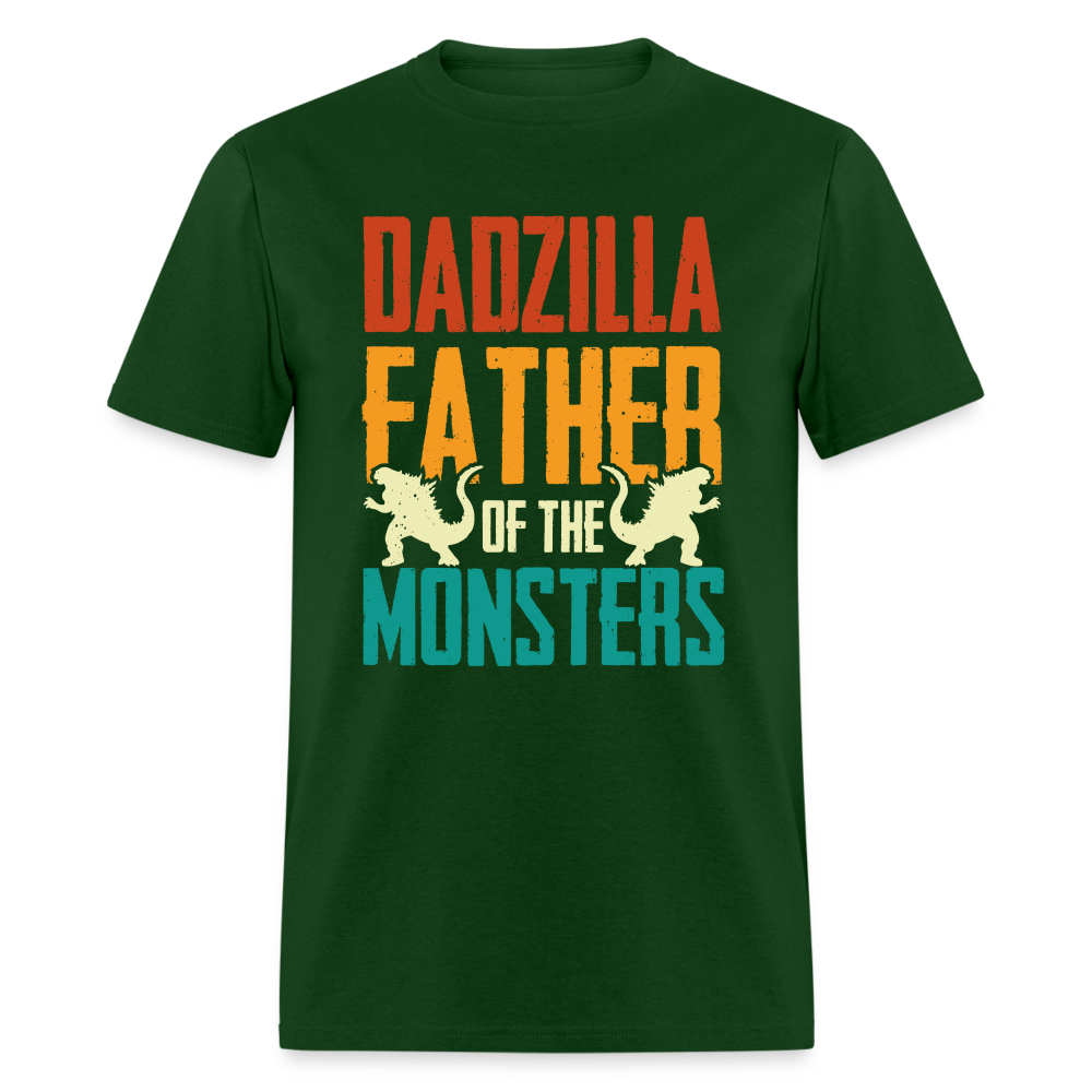 Dadzilla Father of the Monsters T-Shirt - forest green