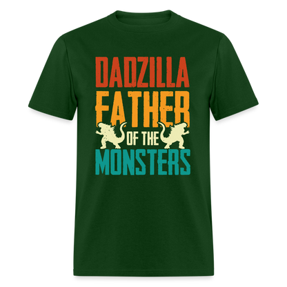 Dadzilla Father of the Monsters T-Shirt - forest green