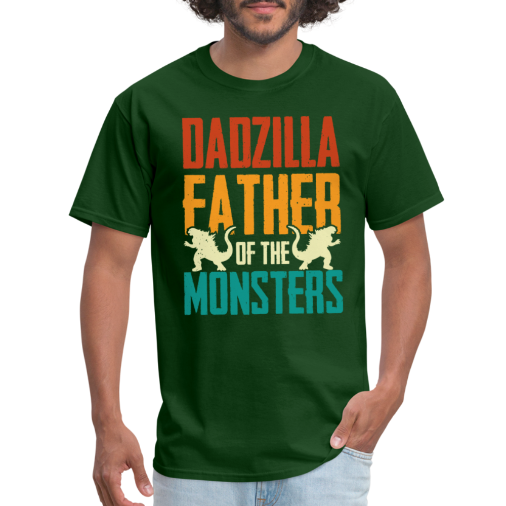 Dadzilla Father of the Monsters T-Shirt - forest green