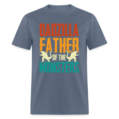 Dadzilla Father of the Monsters T-Shirt - denim