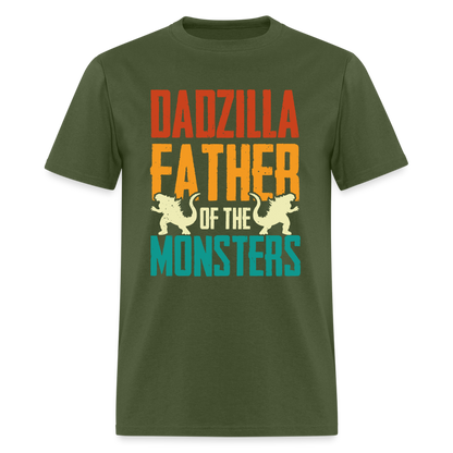 Dadzilla Father of the Monsters T-Shirt - military green