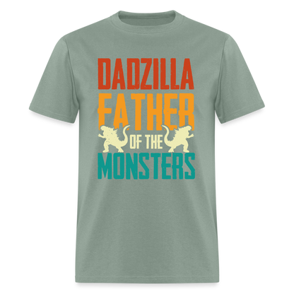 Dadzilla Father of the Monsters T-Shirt - sage