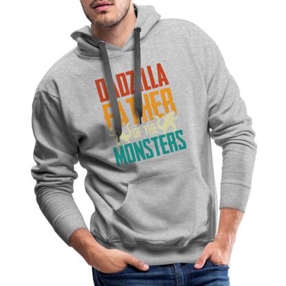 Dadzilla Father of the Monsters : Men’s Premium Hoodie - heather grey