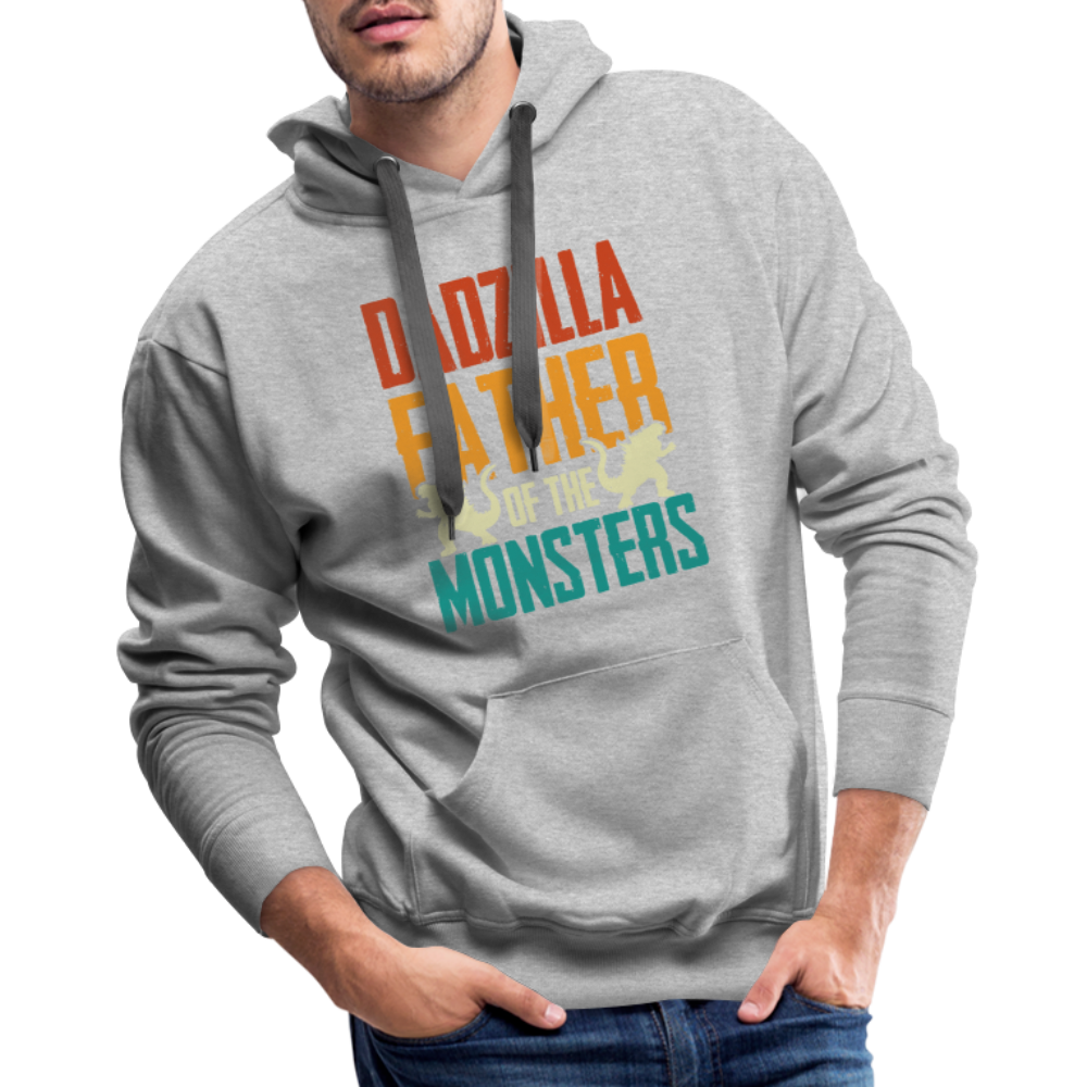 Dadzilla Father of the Monsters : Men’s Premium Hoodie - heather grey