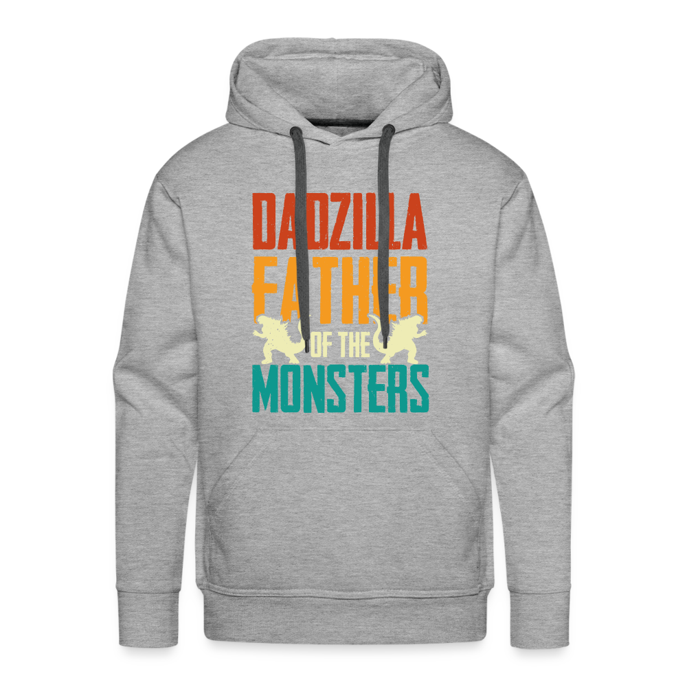 Dadzilla Father of the Monsters : Men’s Premium Hoodie - heather grey