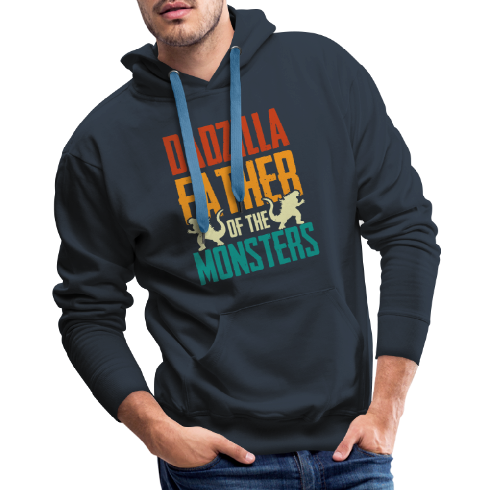Dadzilla Father of the Monsters : Men’s Premium Hoodie - navy