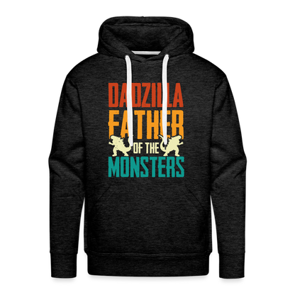 Dadzilla Father of the Monsters : Men’s Premium Hoodie - charcoal grey