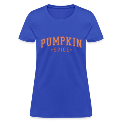 Pumpkin Spice Women's T-Shirt - royal blue