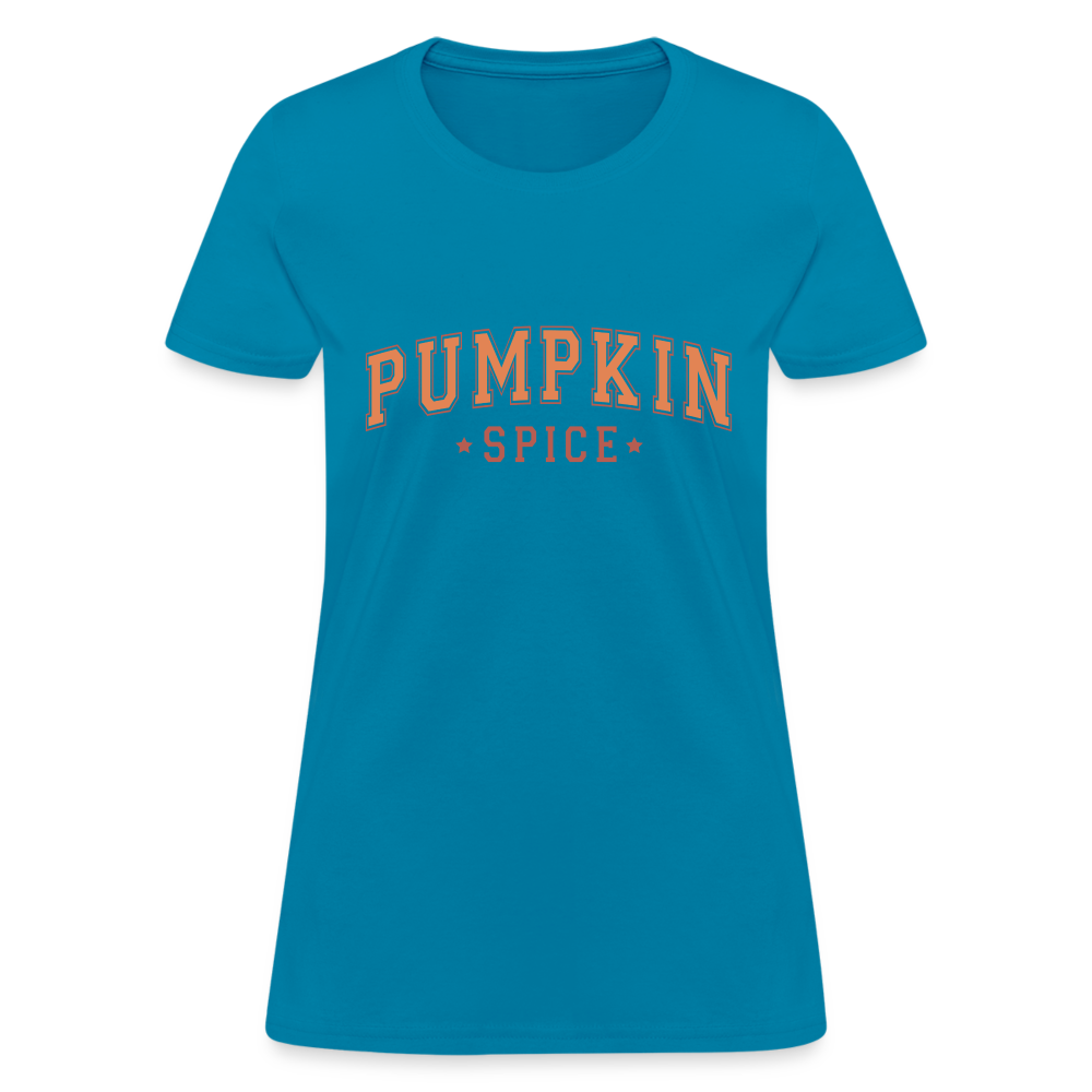 Pumpkin Spice Women's T-Shirt - turquoise