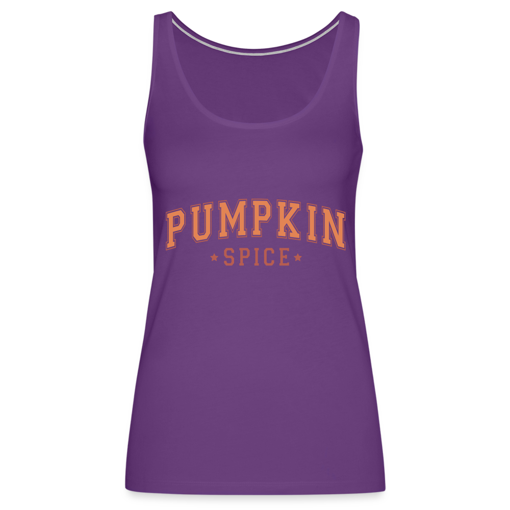 Pumpkin Spice Women’s Premium Tank Top - purple