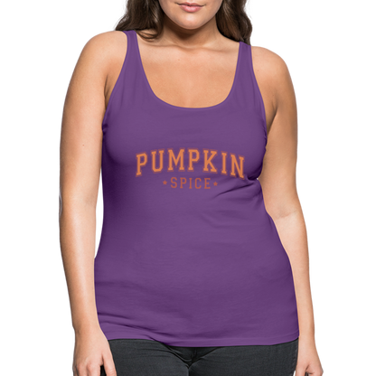 Pumpkin Spice Women’s Premium Tank Top - purple