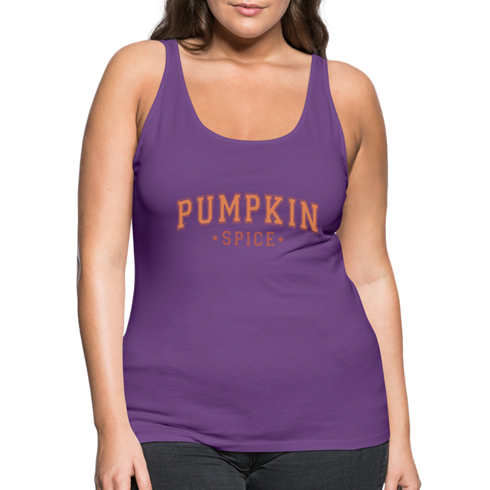 Pumpkin Spice Women’s Premium Tank Top - purple